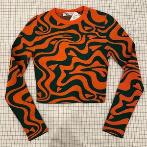 Zara crop sweater, NWT size S